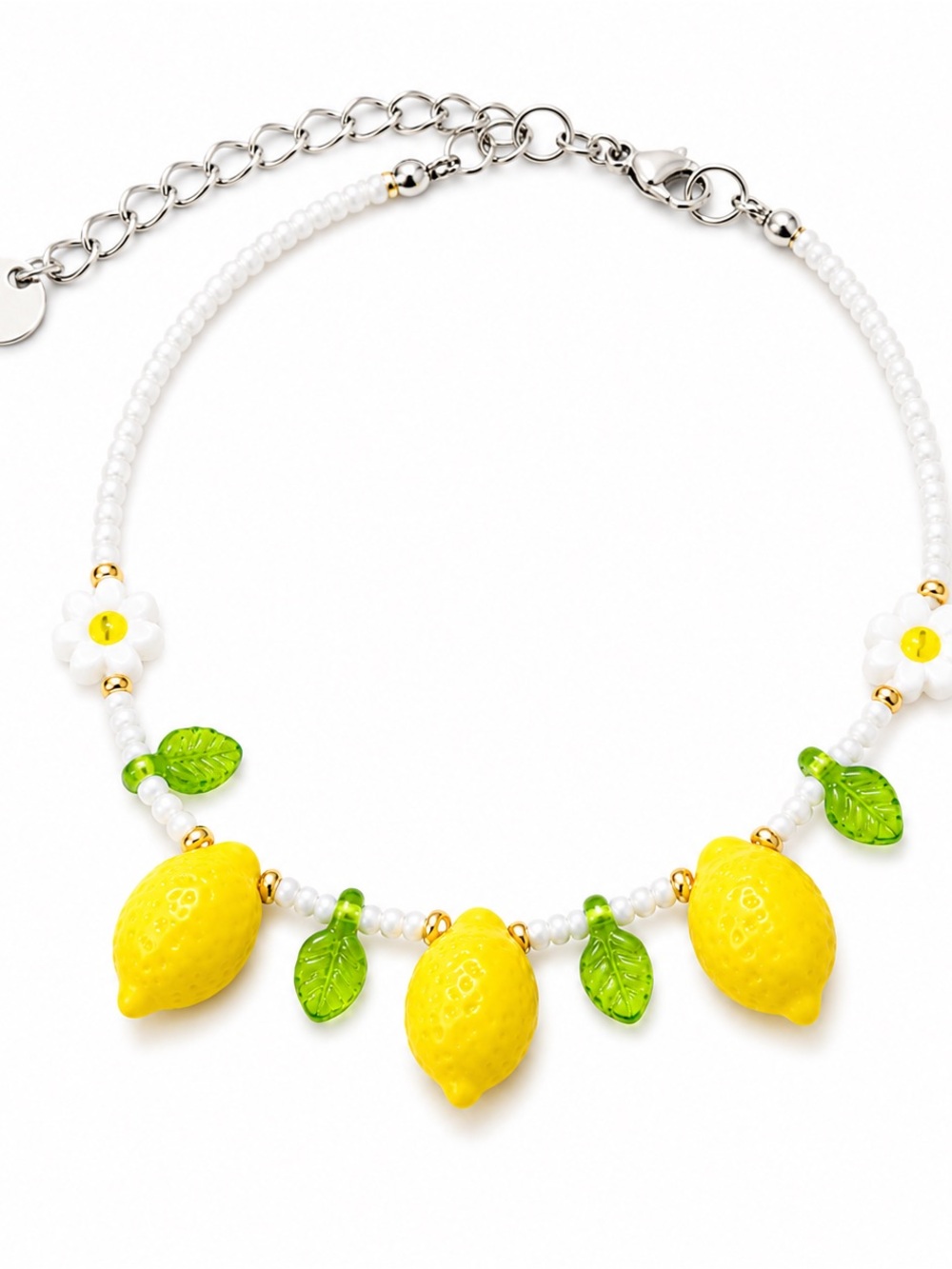 Handmade lemon bracelet